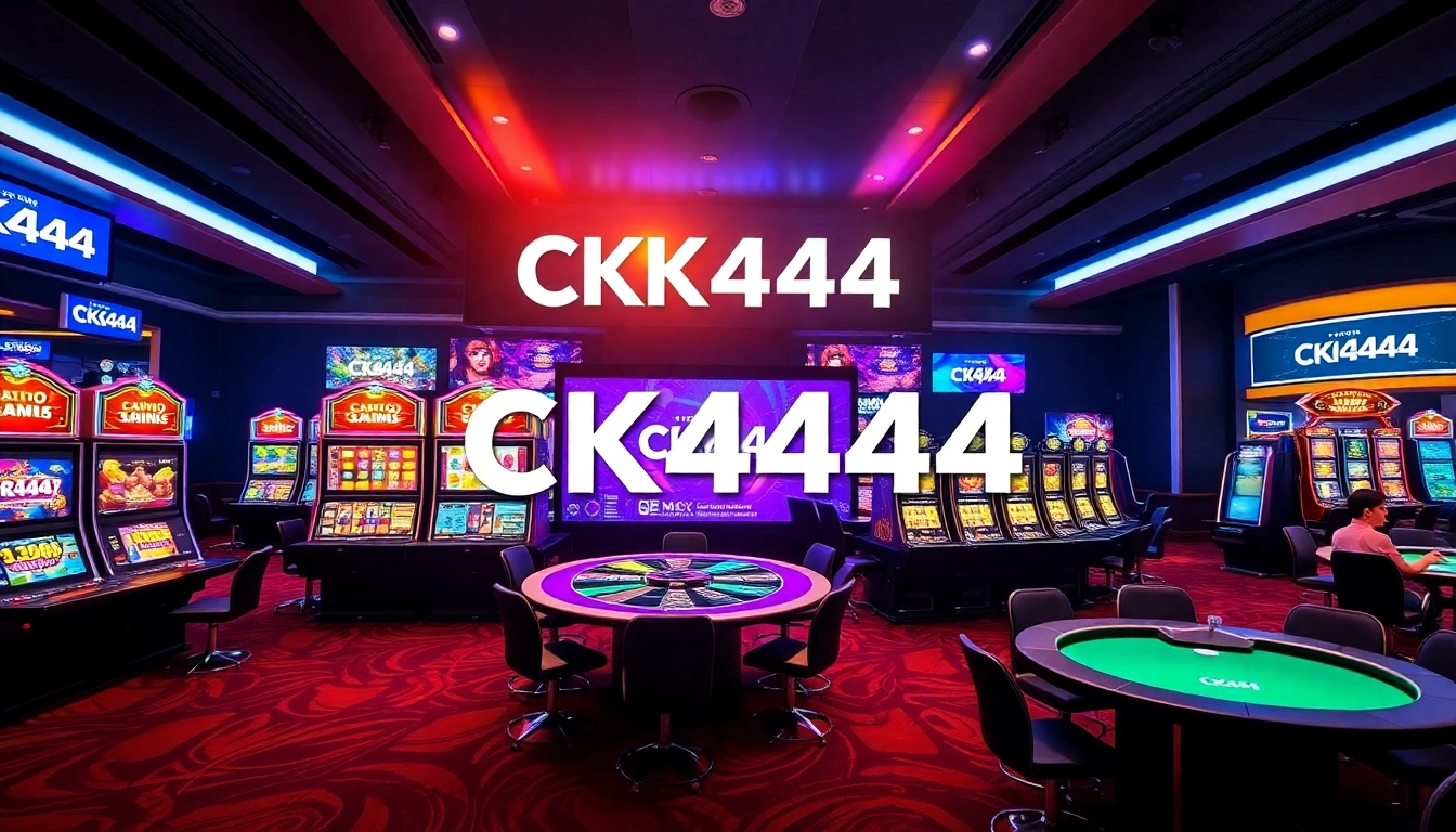CK 444 gaming platform homepage showcasing dynamic casino games and live betting action for Bangladeshi players.