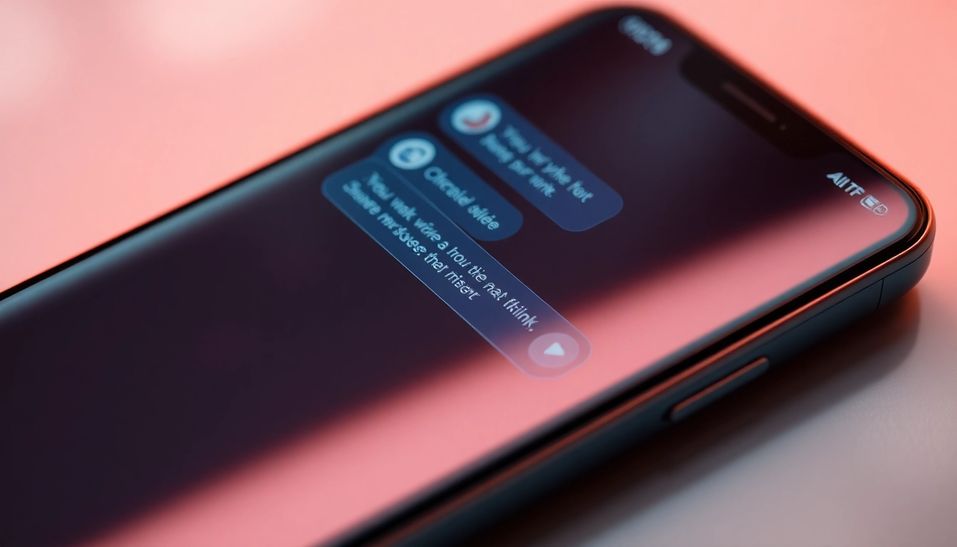 Engaging NSFW AI chat interface on a smartphone, showing raw, unfiltered digital conversations with a seductive AI character, emphasizing realism and intimacy for screen readers.
